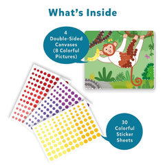 Skillmatics Art Activity Dot It! Wild, Farm & Underwater - No Mess Sticker Art Gifts for Kids Ages 3 to 7 Years