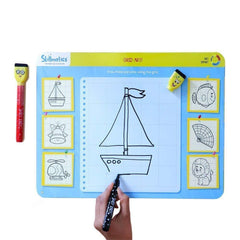 Skillmatics Art Smart Reusable Activity Mats/ Educational Game with 2 Marker Pens