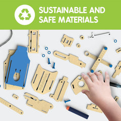 Skillmatics Buildables : Hydraulic Launcher STEM Learning Toys for Ages 8 - 99 Years