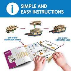 Skillmatics Buildables : Hydraulic Launcher STEM Learning Toys for Ages 8 - 99 Years