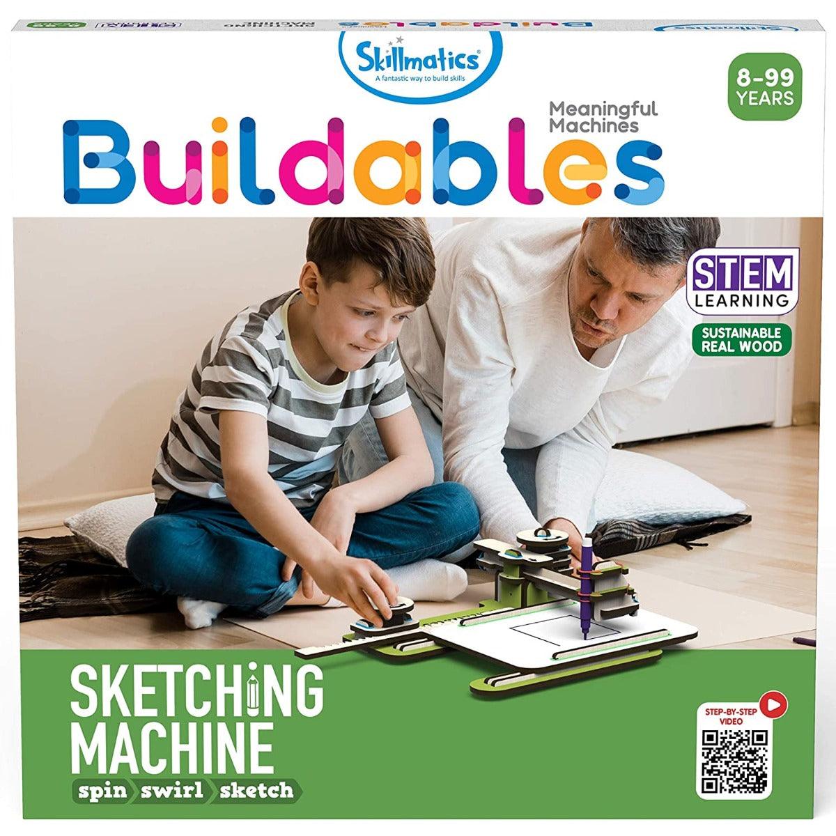 Skillmatics Buildables Sketching Machine, Stem Learning, Educational and Construction Activity Toy