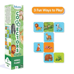 Skillmatics Connectors Educational Game: Animal Planet | Fun & Fast Family Game of Smart Connections | Gifts for Boys and Girls Ages 3-6