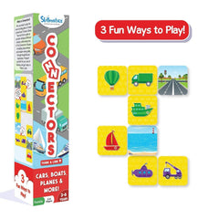 Skillmatics Connectors Educational Game: Cars, Boats, Planes & More | Fun & Fast Family Game of Smart Connections | Gifts for Boys and Girls Ages 3-6