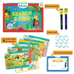 Skillmatics Educational Game - Search and Find Reusable Activity Mats with 2 Marker Pens Gifts & Preschool Learning for Ages 3 to 6