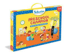 Skillmatics Educational Game: Preschool Champion (3-6 Years) | Creative Fun Activities and Games for Kids | Erasable and Reusable Mats