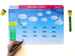 Skillmatics English Express Reusable Activity Mats / Educational Game with 2 Marker Pens