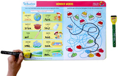 Skillmatics English Express Reusable Activity Mats / Educational Game with 2 Marker Pens