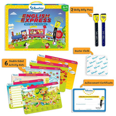 Skillmatics English Express Reusable Activity Mats / Educational Game with 2 Marker Pens