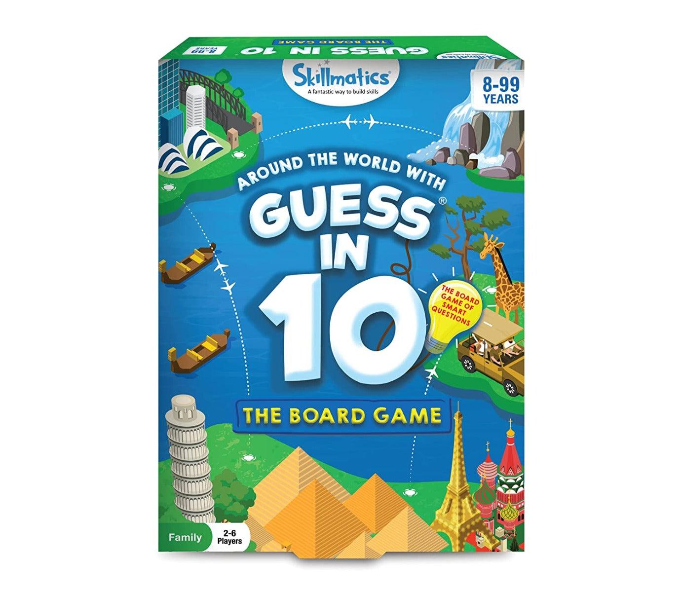Skillmatics Guess in 10 Around The World - Board Game for Ages 8 and Up