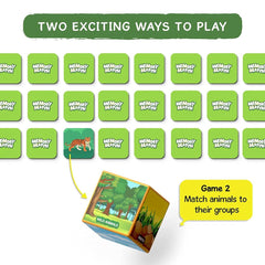 Skillmatics Memory Match Board Game : Animal Planet - Fun & Fast Memory Game for Kids Ages 3 to 7