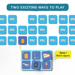 Skillmatics Memory Match Board Game : Where Things Belong Fun & Fast - Memory Game for Kids Ages 3 to 7