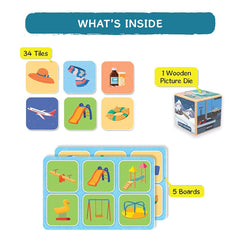 Skillmatics Memory Match Board Game : Where Things Belong Fun & Fast - Memory Game for Kids Ages 3 to 7