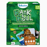 Skillmatics Rank & Roll Amazing Animals - Trump Card Board Game For Ages 8+