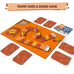 Skillmatics Rank & Roll Countries of The World - Trump Card Board Game For Ages 8+