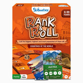 Skillmatics Rank & Roll Countries of The World - Trump Card Board Game For Ages 8+