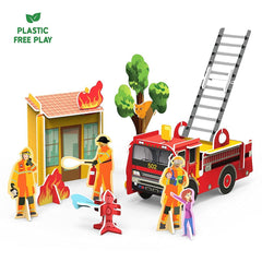 Skillmatics STEM Building Toy - My World Firefighters to The Rescue! for Ages 3-7 Years