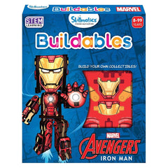 Skillmatics STEM Building Toy : Buildables Marvel Iron Man - DIY Action Toy Figures & Collectibles for Ages 8 and Up