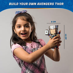 Skillmatics STEM Building Toy : Buildables Marvel Thor - DIY Action Toy Figures & Collectibles for Ages 8 and Up