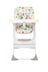Joie Mimzy Snacker 2 in 1 High Chair Alphabet - Portable Booster Seat For Ages 0-3 Years