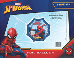Marvel Happy Birthday Spider Man Foil Balloon, Pack of 1