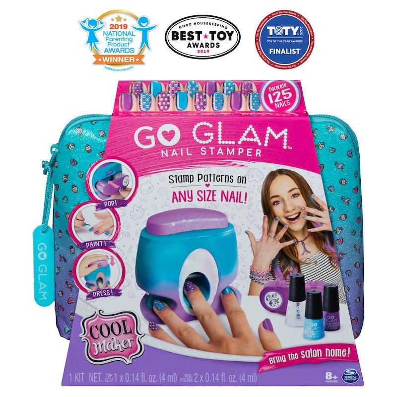 Spin Master GoGlam Nail Printer Go Glam Nail Stamper, Nail Studio with 5 Patterns to Decorate 125 Nails for Girls