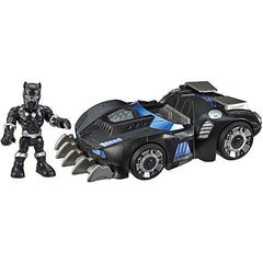 Super Hero Adventures Marvel Super Hero Adventures Black Panther Road Racer, 5-Inch Figure and Vehicle Set, Collectible Toys for Kids Ages 3 and Up