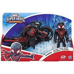 Super Hero Adventures Marvel Super Hero Adventures Kid Arachnid, 5-Inch Figure and Motorcycle Set, Collectible Toys for Kids Ages 3 and Up