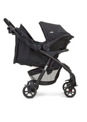 Joie Muze LX Coal - Travel System Stroller and Car Seat For Ages 0-3 Years