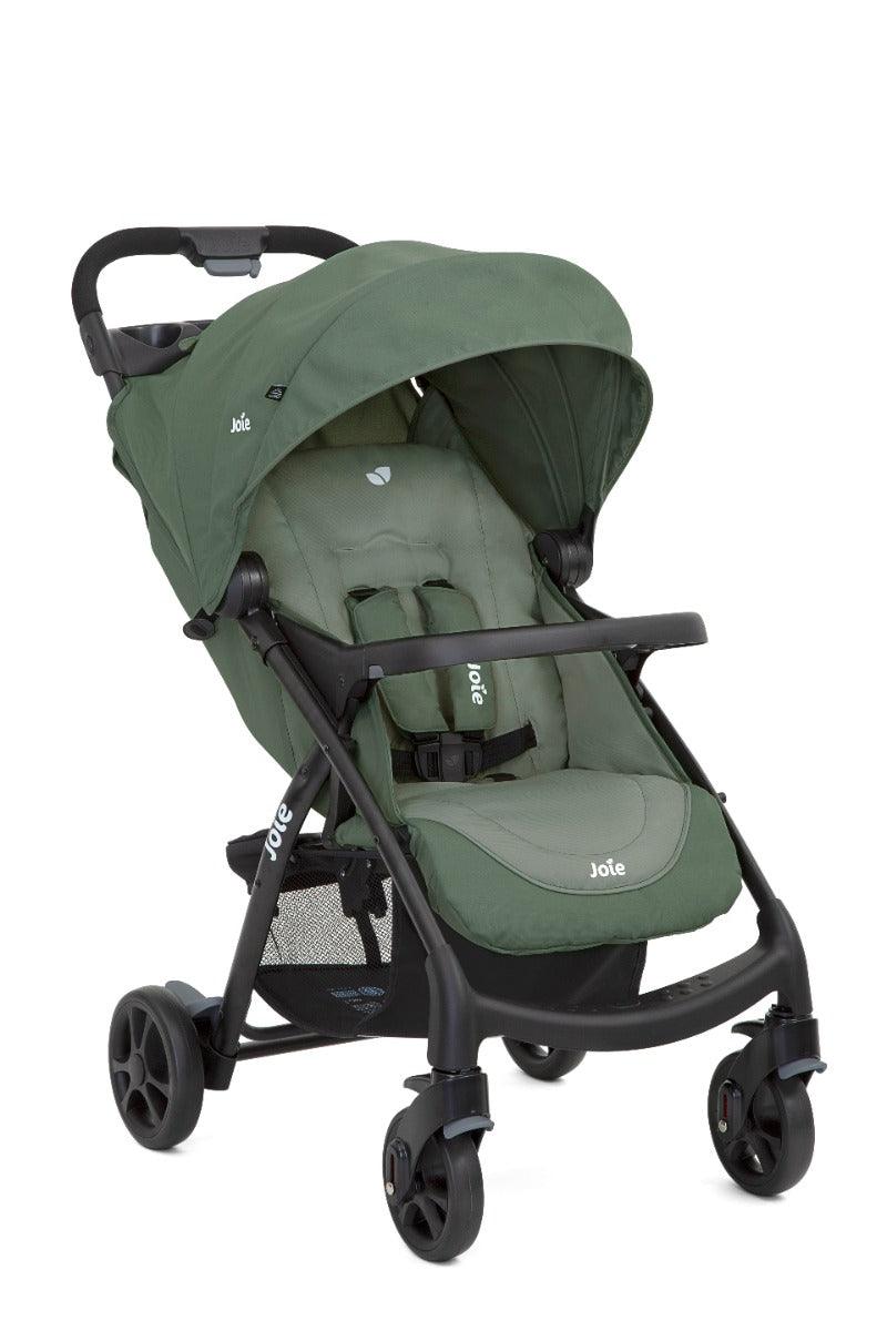 Joie Muze LX Laurel - One Hand fold Stroller with Flat Reclining seat for Ages 0-3 Years