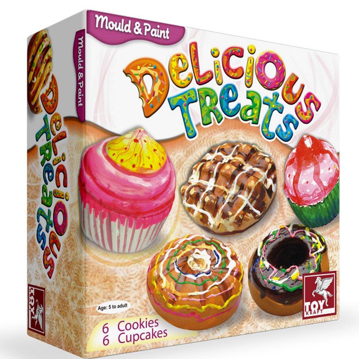 Toykraft Mould & Paint Delicious Treats - Learning Activity DIY Craft Kit for kids Ages 5-12 years