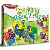 Toykraft Sparkling Hobby Vistas - Painting with Sand Art Activity Kit for Kids Ages 8-15 years