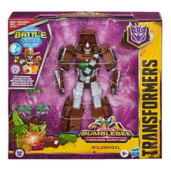 Transformers Bumblebee Cyberverse Adventures Battle Call Trooper Class Wildwheel, Voice Activated Energon Power Lights, Ages 6 and Up, 5.5-inch