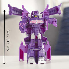 Transformers Cyberverse Action Attackers: 1-Step Changer Shockwave Action Figure -Repeatable Shock Blast Action Attack