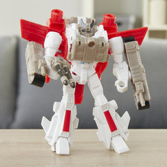 Transformers Cyberverse Spark Armor Jetfire Action Figure - Combines with Tank Cannon Spark Armour Vehicle to Power Up