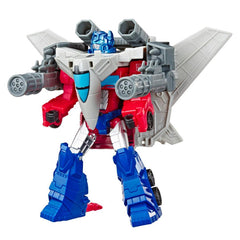 Transformers Cyberverse Spark Armour Optimus Prime Action Figure – Combines with Sky Turbine Spark Armour vehicle to Power Up