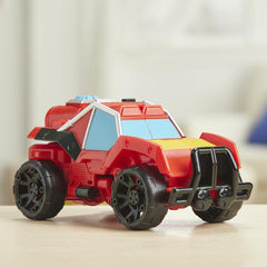 Transformers Playskool Heroes Rescue Bots Academy Hot Shot Converting Toy Robot, 6-Inch Collectible Action Figure