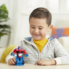 Transformers Playskool Heroes Rescue Bots Academy Optimus Prime Converting Toy, 4.5-Inch, For Kids Ages 3 And Up