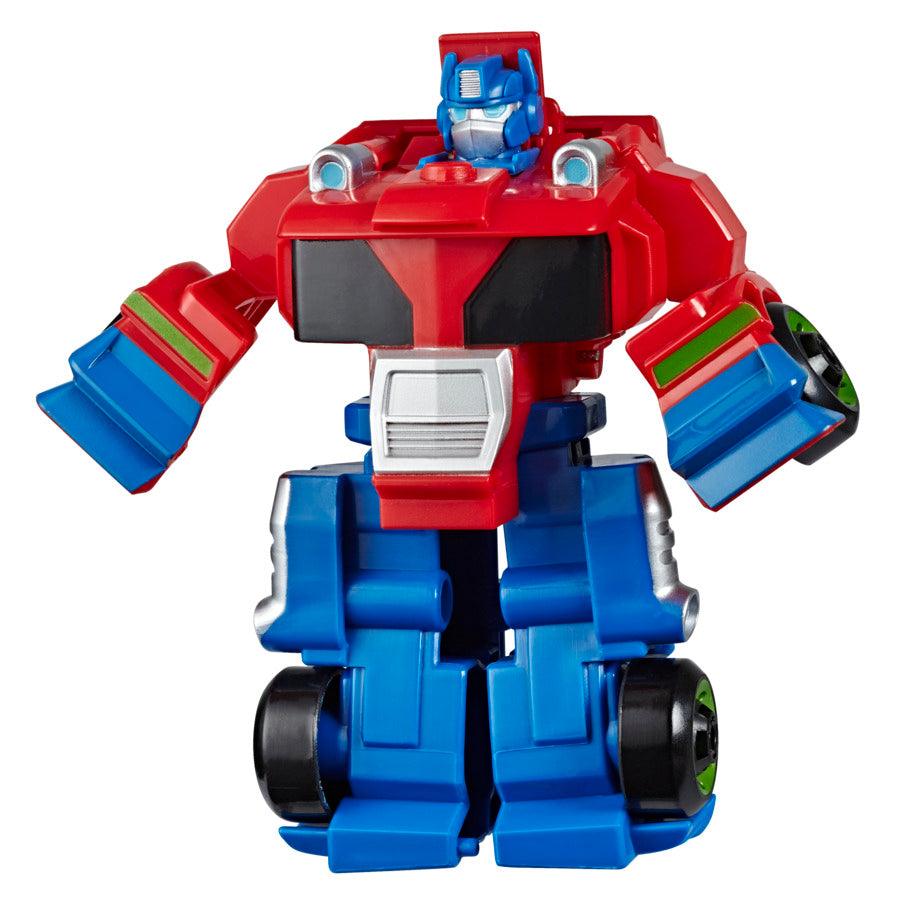 Transformers Playskool Heroes Rescue Bots Academy Optimus Prime Converting Toy, 4.5-Inch, For Kids Ages 3 And Up