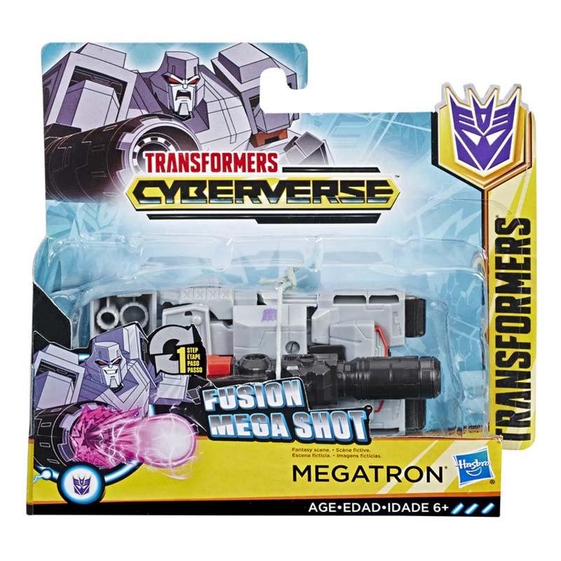 Transformers Toys Cyberverse Action Attackers: 1-Step Changer Megatron Action Figure - Repeatable Fusion Mega Shot Action Attack Move