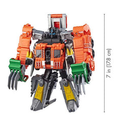 Transformers Toys Cyberverse Spark Armor Grimlock Action Figure - Combines with Trash Crash Spark Armor vehicle to Power Up