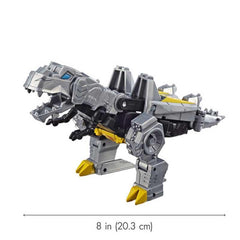 Transformers Toys Cyberverse Spark Armor Grimlock Action Figure - Combines with Trash Crash Spark Armor vehicle to Power Up
