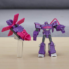 Transformers Toys Cyberverse Spark Armor Shockwave Action Figure - Combines with Solar Shot to Power Up