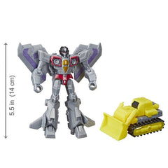 Transformers Toys Cyberverse Spark Armor Starscream Action Figure - Combines with Demolition Destroyer Spark Armor vehicle to Power Up