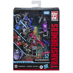 Transformers Toys Studio Series 52 Deluxe Transformers: Revenge of the Fallen Movie Arcee Chromia Elita-1 (3-Pack)