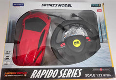TurboS 1:22 Remote Control Rapido Smoke, Red