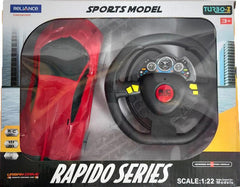 TurboS 1:22 Remote Control Rapido Striker, Red