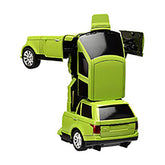 TurboZ TT651B Remote Control Changing Robot Car, Green