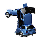 TurboZ TT651C Remote Control Changing Robot Car, Blue