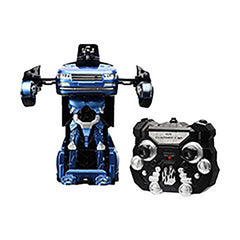 TurboZ TT651C Remote Control Changing Robot Car, Blue