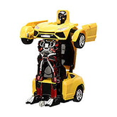 TurboZ TT652B Remote Control Changing Robot Car, Yellow